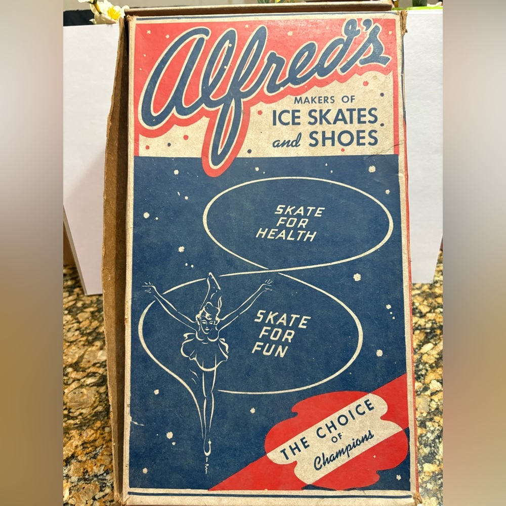 Vintage Alfred’s Ice Skates and Shoes BOX ONLY No Shoes